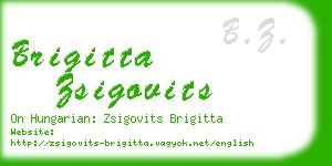 brigitta zsigovits business card